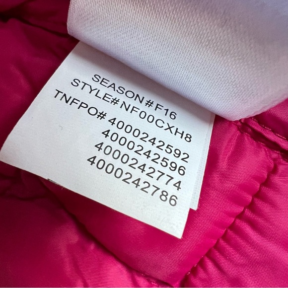 The North Face Women's Hot Pink Quilted Hooded Long Puffer Jacket - Picture 14 of 16
